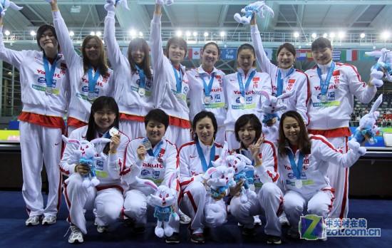 中国女子水球队夺取上海世界游泳锦标赛水球女